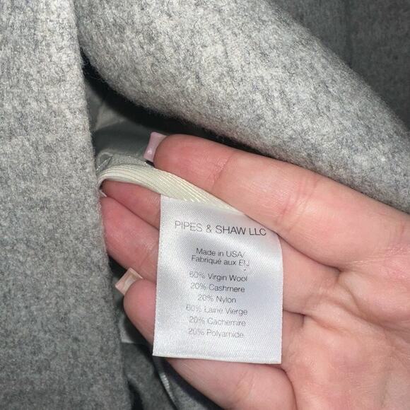 Veronica Beard Longline Car Coat Dickey Wool/Cashmere Blend Light Gray Size 0 - Picture 6 of 10